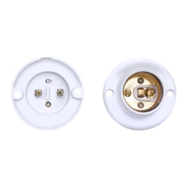 Bocal Adaptador E27 para Teto Branco Decorlux Bocal Adaptador E27 para Teto Branco Decorlux