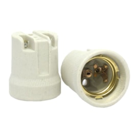 Bocal Adaptador E27 Porcelana Lucchi Bocal Adaptador E27 Porcelana Lucchi