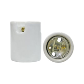 Bocal Adaptador E27 Porcelana Reforçado Decorlux Bocal Adaptador E27 Porcelana Reforçado Decorlux