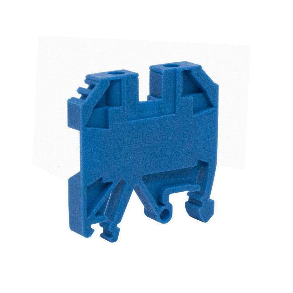 Borne Neutro MTB6EN-AZ 6mm Azul Metaltex
