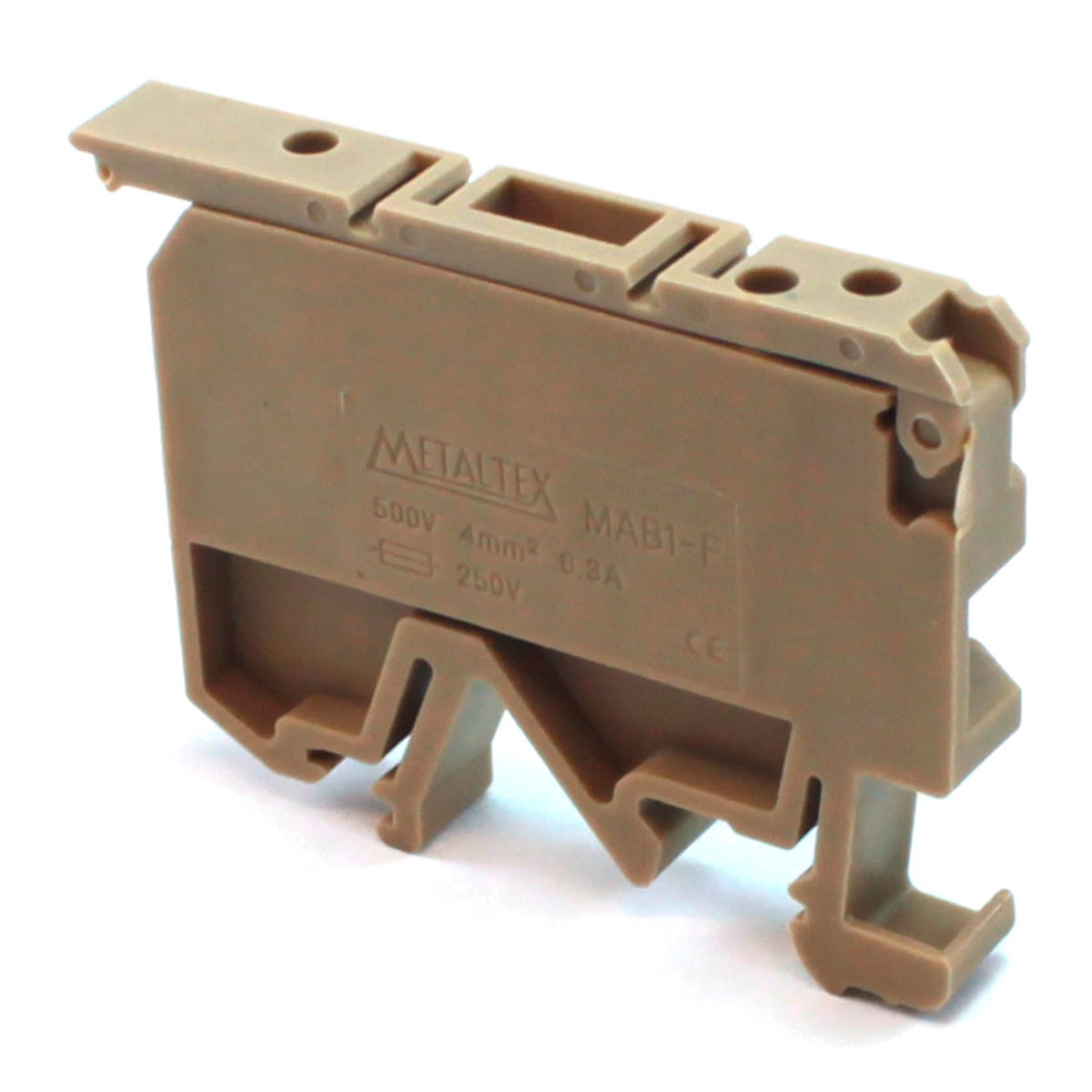 Borne Porta Fusível Secc Com Led 24V Para Trilho Metaltex