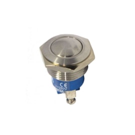 Botão Antivandalismo 16mm 1NA AV16BA Momentâneo Metaltex Botão Antivandalismo 16mm 1NA AV16BA Momentâneo Metaltex