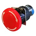 Botão Cogumelo Com Trava 16mm Vermelho 1 Reversível P16-ER-R1 Metaltex