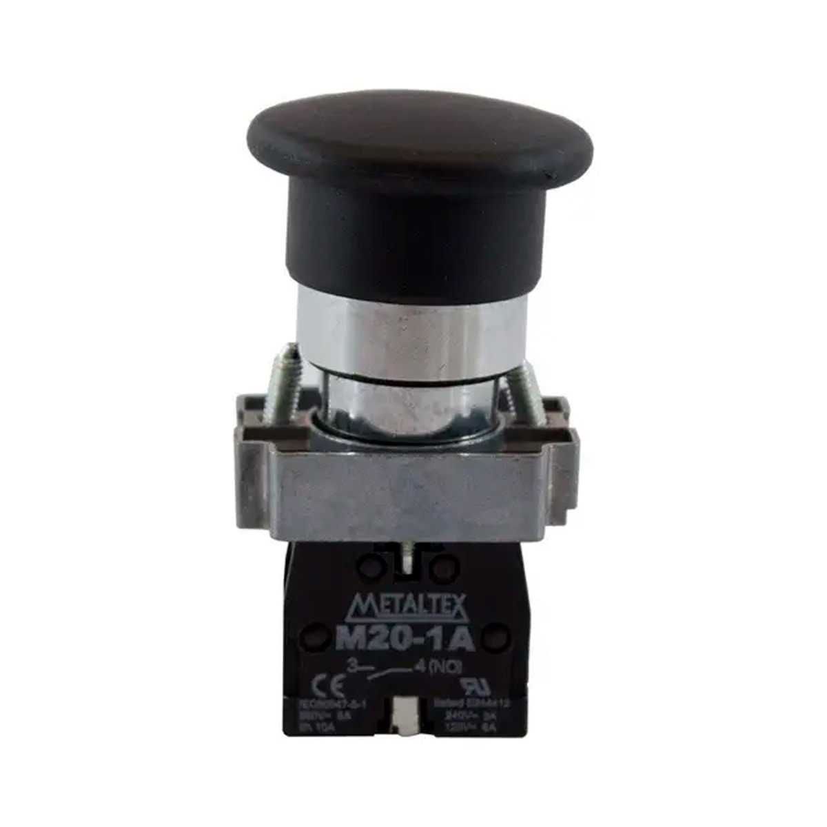Botão Cogumelo Pulsador Verde 1NA P20AMR-G-1A Metaltex
