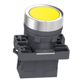 Botão de Impulsão 22mm 1NA XA2EA51 Amarelo Schneider Botão de Impulsão 22mm 1NA XA2EA51 Amarelo Schneider