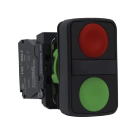 Botão Duplo Pulsador 22mm 1NA + 1NF XB5AA7340 Schneider