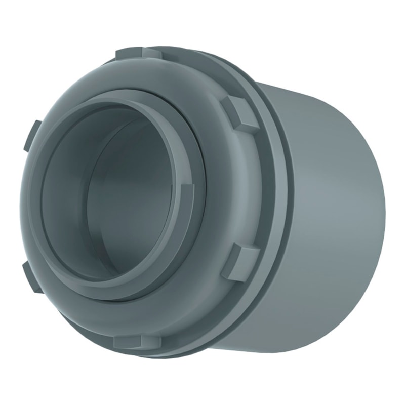 Box Reto Pvc Cinza 1.1/4" Sem Rosca Impol