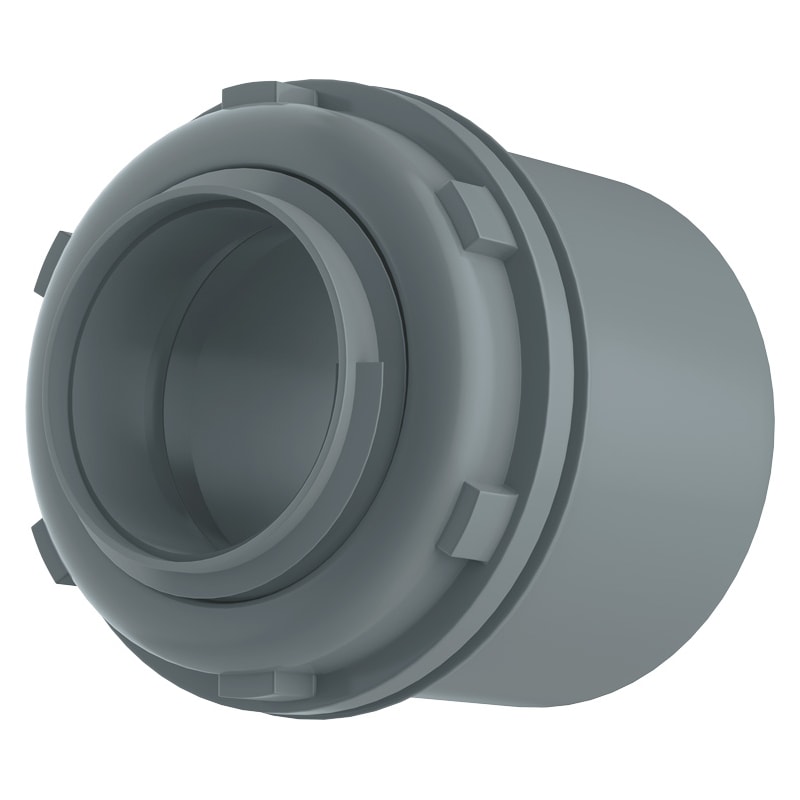 Box Reto Pvc Cinza 3/4 Sem Rosca Impol
