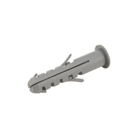 Bucha Plástica Com Anel 08Mm Pacote Com 100 Unidades Vonder