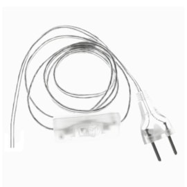 Cabo Abajur Incolor Com Interruptor 120+80CM Lucchi