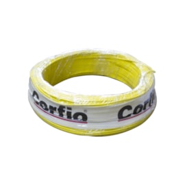Cabo Flexível 0,75mm 100m Amarelo 750V Corfio/Cobrecom Cabo Flexível 0,75mm 100m Amarelo 750V Corfio/Cobrecom
