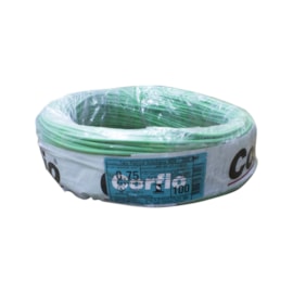 Cabo Flexível 0,75mm 100m Verde 750V Corfio/Cobrecom Cabo Flexível 0,75mm 100m Verde 750V Corfio/Cobrecom