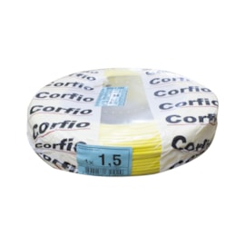 Cabo Flexível 1,50mm 100m Amarelo 750V Corfio/Cobrecom Cabo Flexível 1,50mm 100m Amarelo 750V Corfio/Cobrecom