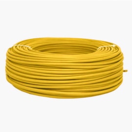 Cabo Flexivel 10,00Mm 750V Amarelo Rolo Com 100 Metros Corfio