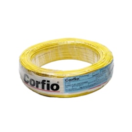 Cabo Flexível 2,50mm 100M Amarelo 750V Corfio/Cobrecom Cabo Flexível 2,50mm 100M Amarelo 750V Corfio/Cobrecom