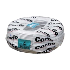 Cabo Flexível 4,00mm 100m Branco 750V Corfio/Cobrecom Cabo Flexível 4,00mm 100m Branco 750V Corfio/Cobrecom