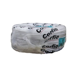 Cabo Flexível 6,00mm 100m Branco 750V Corfio/Cobrecom Cabo Flexível 6,00mm 100m Branco 750V Corfio/Cobrecom