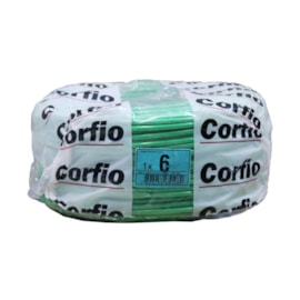 Cabo Flexível 6,00mm 100m Verde 750V Corfio/Cobrecom Cabo Flexível 6,00mm 100m Verde 750V Corfio/Cobrecom