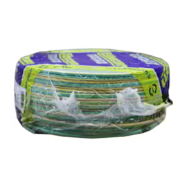 Cabo Flexível 6,00mm 100m Verde/Amarelo 750V Corfio/Cobrecom Cabo Flexível 6,00mm 100m Verde/Amarelo 750V Corfio/Cobrecom