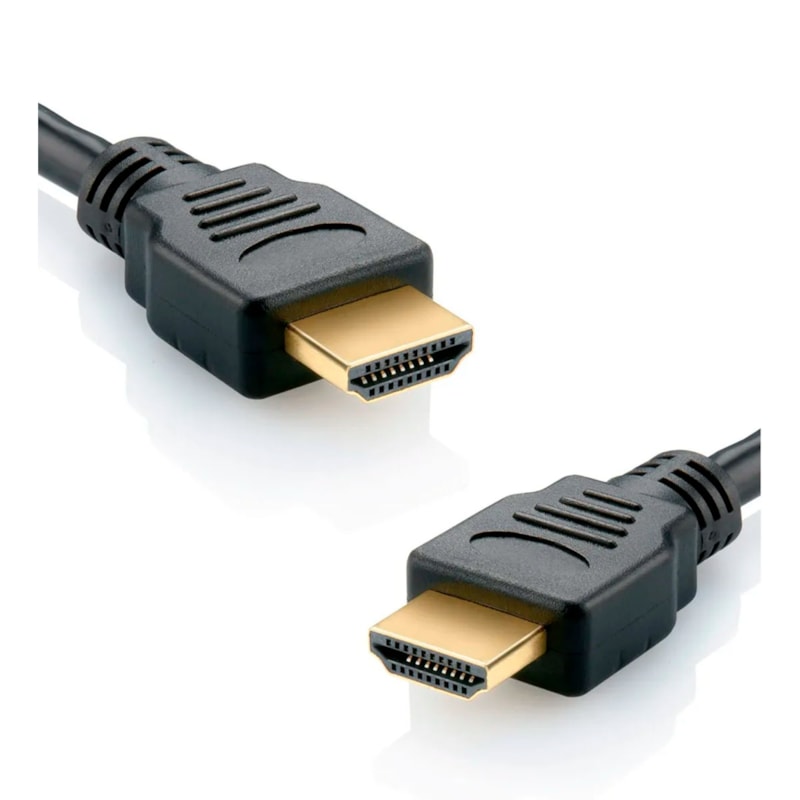 Cabo Hdmi   1.8 Metros Flat 1.4 Preto Gold High Speed Sukram