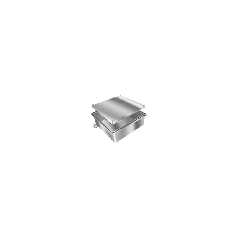 Caixa Alumínio 40x40x20 Tampa Reversível Nova Stamplac