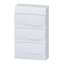 Caixa de Distribuição Sobrepor 24UL/36DIN PVC sem Barramento IP-40 Brum Caixa de Distribuição Sobrepor 24UL/36DIN PVC sem Barramento IP-40 Brum