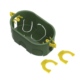 Caixa de Luz 4X2 Retangular Verde para Dry Wall Tigre Caixa de Luz 4X2 Retangular Verde para Dry Wall Tigre