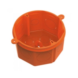 Caixa de Luz 4X4 Octagonal Laranja Tigre Caixa de Luz 4X4 Octagonal Laranja Tigre