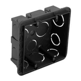 Caixa de Luz 4x4 Quadrada Preta Cemar Legrand Caixa de Luz 4x4 Quadrada Preta Cemar Legrand