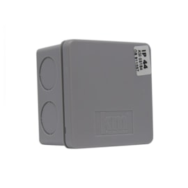 Caixa de Passagem 80x80x50mm Cinza Termoplástico IP-44 Kraus Muller Caixa de Passagem 80x80x50mm Cinza Termoplástico IP-44 Kraus Muller