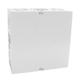Caixa de Passagem Sobrepor 300x300mm Branca Metal IP-44 Gomes Caixa de Passagem Sobrepor 300x300mm Branca Metal IP-44 Gomes