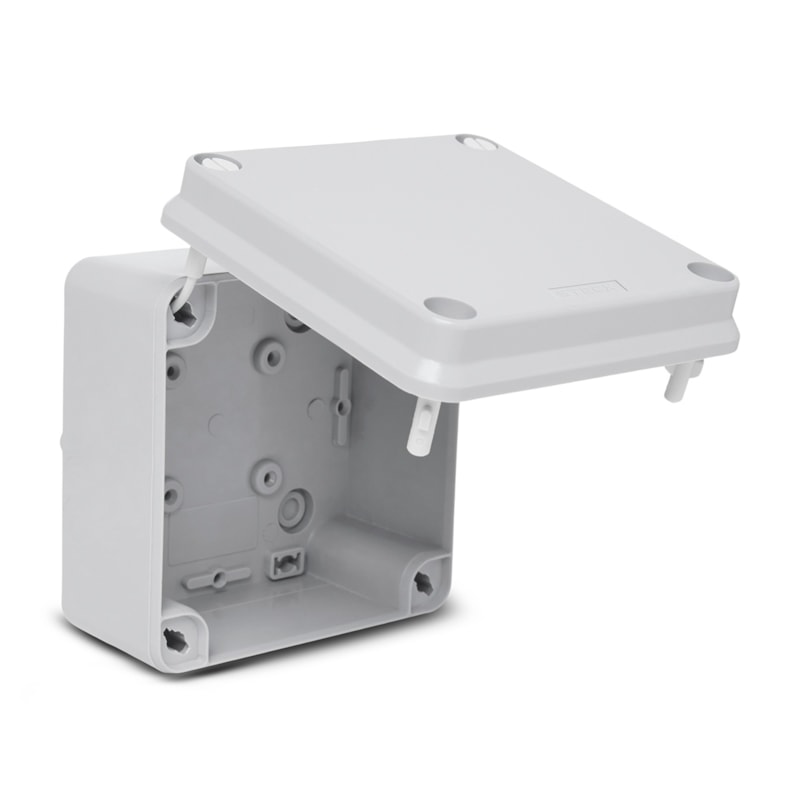 Caixa Multiuso 102x102x55mm Cinza Ip55 Cega Steck