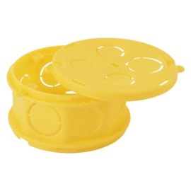 Caixa Passagem Octagonal 4X4 Pvc Amarela Tramontina