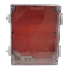 Caixa Rohdbox 250x200x100Mm Cinza Tampa Transparente Ip66 Rohdina