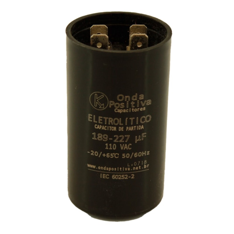 Capacitor Eletrolítico 110V 189-227Uf 1/4Hp Brasiltec