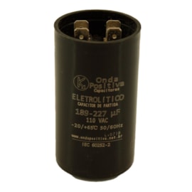 Capacitor Eletrolítico 110V 189uF-227uF Onda Positiva