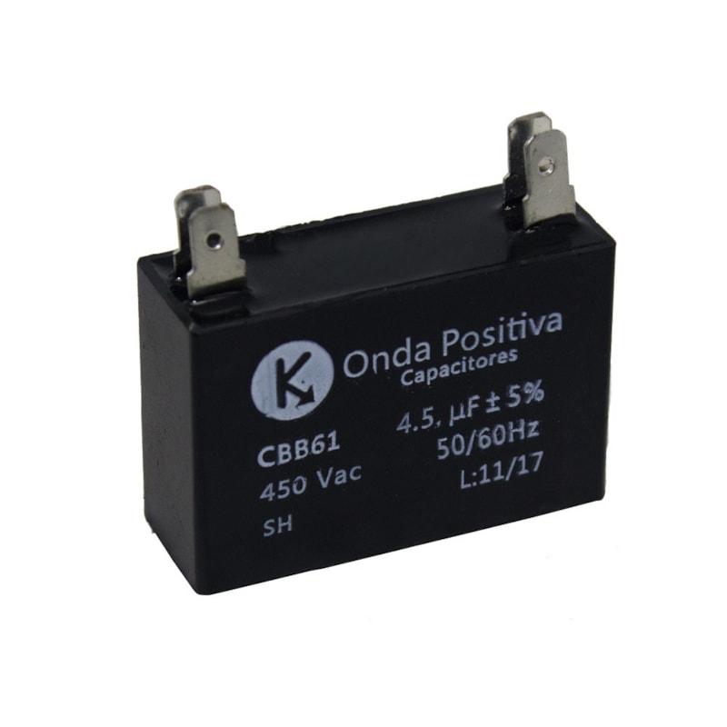 Capacitor Retangular 4.5Uf 450V 47x17x31Mm Onda Positiva