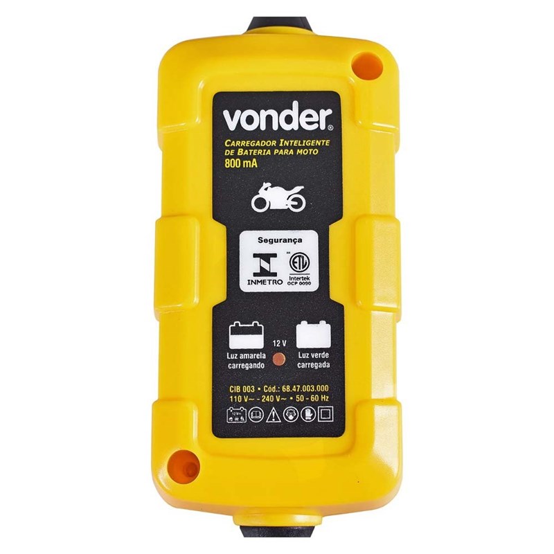 Carregador de Bateria para Motos CIB003 Bivolt Vonder
