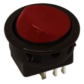 Chave 16123 Interruptora Unip 10A M9Ft10Ee2B-Cb Vermelha Led 110/220V Margirius