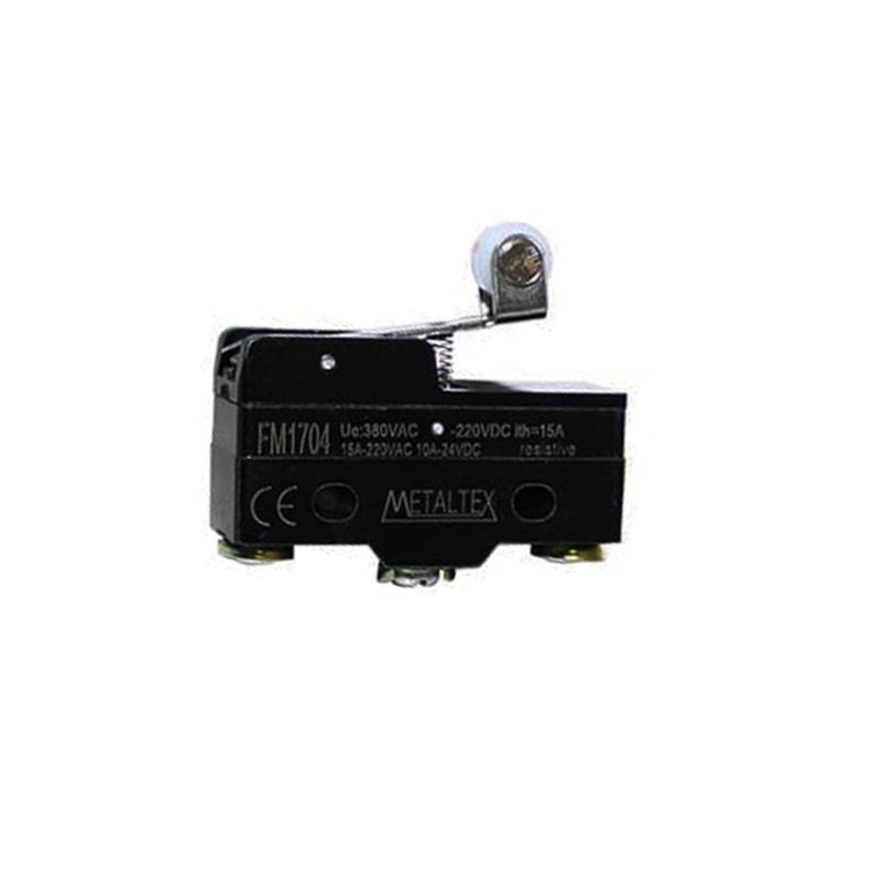 Chave de Fim de Curso FM1704 1NA+1NF com Rolete Unidirecional Metaltex
