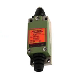 Chave de Fim de Curso FM8111 1NA+1NF com Pino Metaltex Chave de Fim de Curso FM8111 1NA+1NF com Pino Metaltex