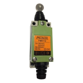 Chave de Fim de Curso FM8112 1NA+1NF com Roldana Lateral Metaltex Chave de Fim de Curso FM8112 1NA+1NF com Roldana Lateral Metaltex