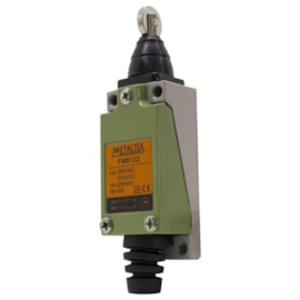 Chave de Fim de Curso FM8122 1NA+1NF com Roldana Frontal Metaltex Chave de Fim de Curso FM8122 1NA+1NF com Roldana Frontal Metaltex