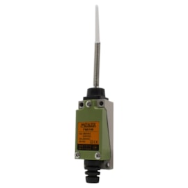 Chave de Fim de Curso FM8166 1NA+1NF com Haste de Mola e Ponta de Nylon Metaltex Chave de Fim de Curso FM8166 1NA+1NF com Haste de Mola e Ponta de Nylon Metaltex