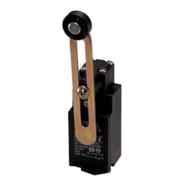 Chave de Fim de Curso FM9208 1NA + 1NF com Rolete Alavanca Ajustável Metaltex