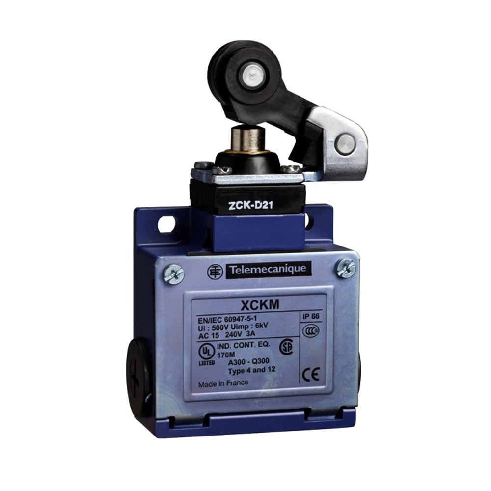 Chave de Fim de Curso XCKM115 1NF+1NA com Roldana Plástica Schneider