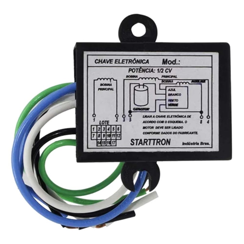 Chave Elêtronica de Partida 1,5CV Modelo V35.15 Starttron