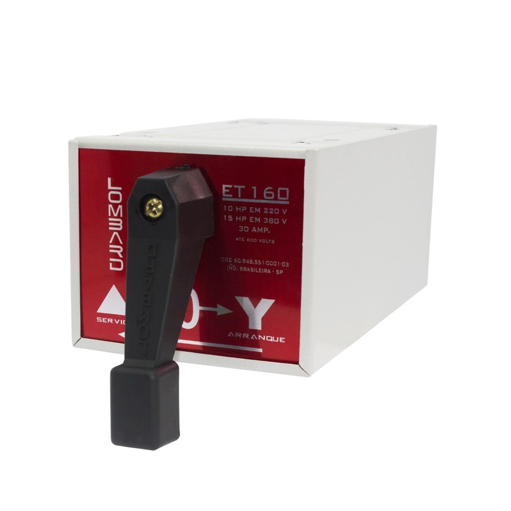 Chave Estrela Triângulo 220 - 380V 20HP 60A ET-162 Lombard