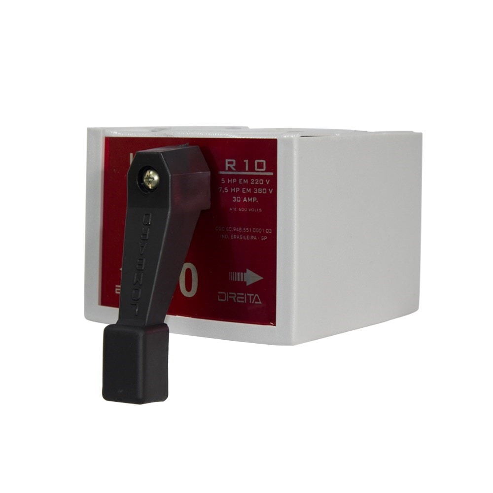 Chave Reversora Trifásica 220V 20A R-9 Lombard