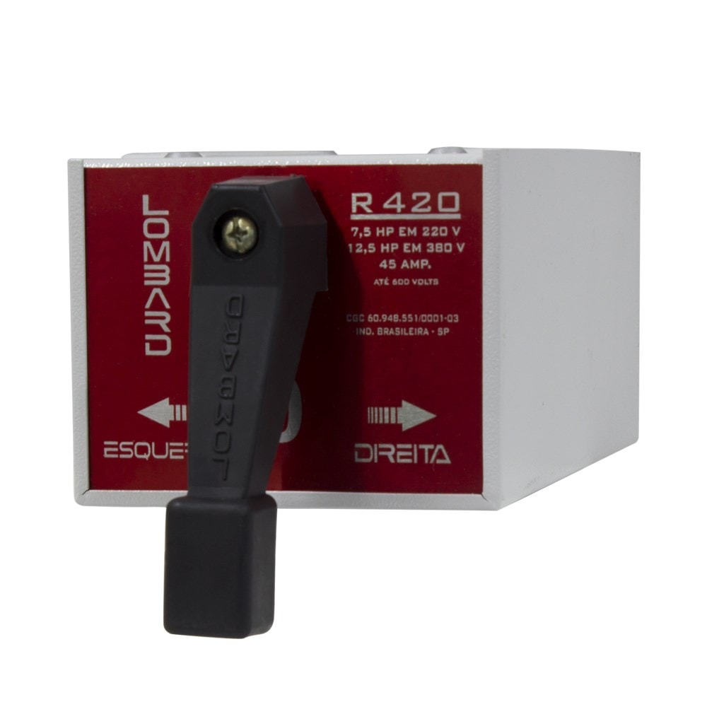 その他 lawdrip1221 Chave Reversora Trifásica Parada em Zero 220V 15A RG-8100 Lombard